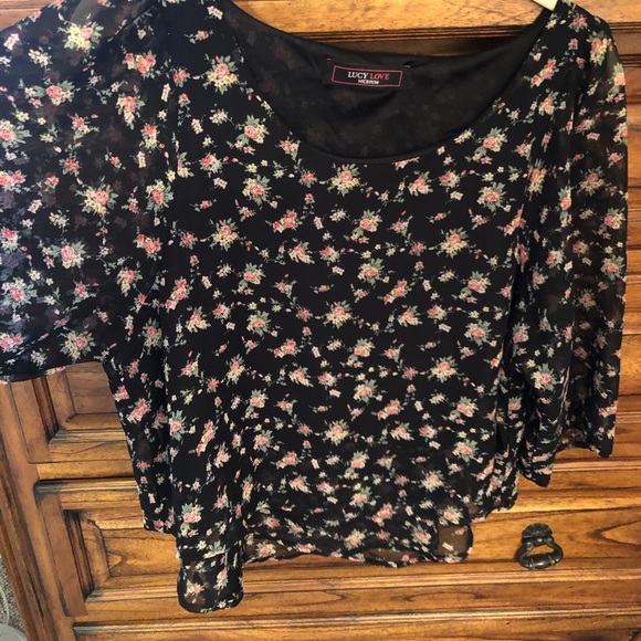 Floral print “crop top” - Picture 3 of 7